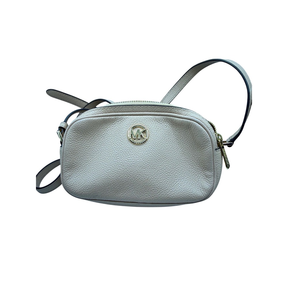 Michael Kors‎ Pebbled Leather Crossbody Camera Bag Blush Pink Gold Hardware